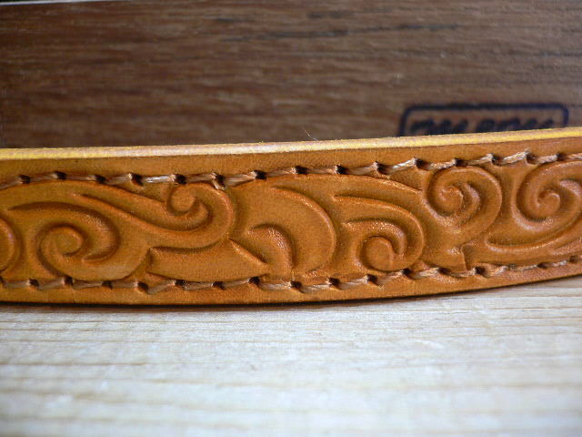 画像: GROK LEATHER/ARABESQUE BRACELET 15mm  YELLOW