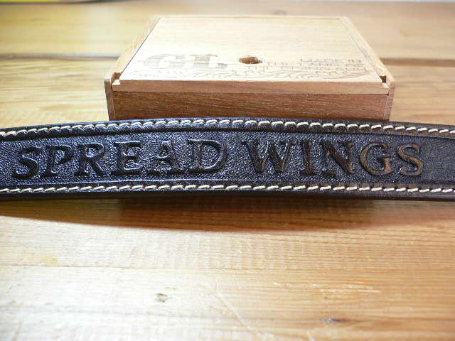 画像: GROK LEATHER/SPREAD WING BRACELET 23mm  BLACK 