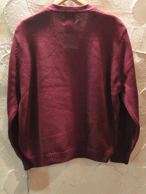 画像: DICKIES/BOY'S V-NECK CARDIGUN SWEATER  WINE