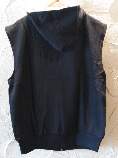 画像: DICKIES/NO SLEEVE ZIP PARKER  BLACK