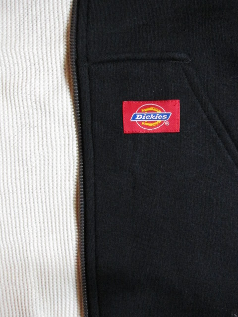 画像: DICKIES/NO SLEEVE ZIP PARKER  BLACK