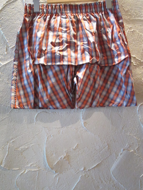 画像: RALPH LAUREN/WOVEN BOXER  ORANGExWHITE