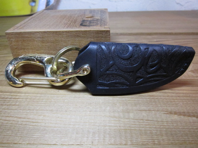 画像: GROK LEATHER/KEY COVER CARVING  BLACK