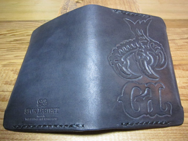 画像: GROK LEATHER/CARD HOLDER CARVING  BLACK