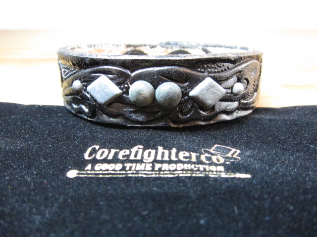 画像: COREFIGHTER/FLOWER CARVING STUD BUNGLE  BLACK