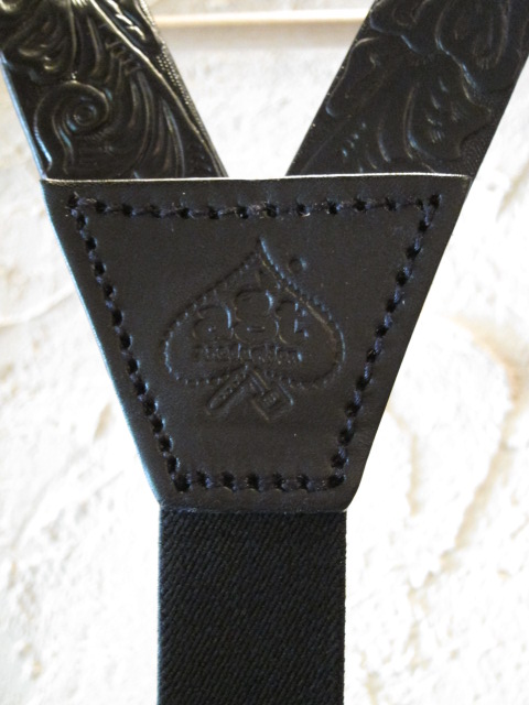 画像: A GOODTIME PRODUCTION/LEATHER SUSPENDER  BLACK