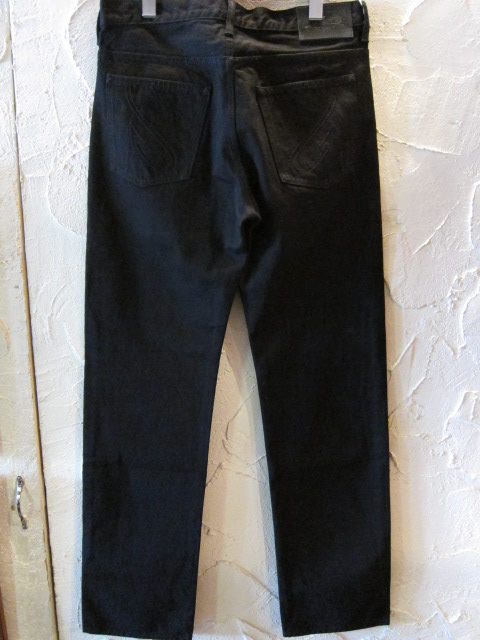 画像: RATS ラッツ/BLACK DENIM 5POCKET PANTS BLACK