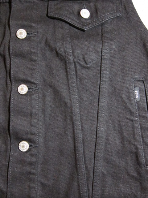 画像: RATS(ラッツ)/BLACK DENIM VEST  BLACK