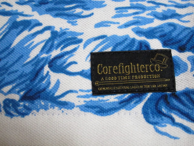 画像: COREFIGHTER/HAWAIIAN PRINT POCKET T  BLUE