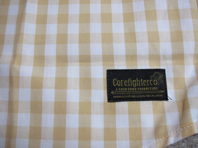 画像: COREFIGHTER/GINGHAM CHECK B.D SHIRTS  BEIGE