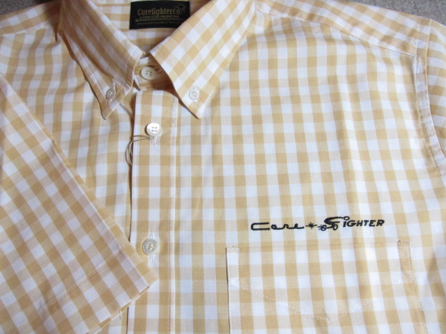 画像: COREFIGHTER/GINGHAM CHECK B.D SHIRTS  BEIGE