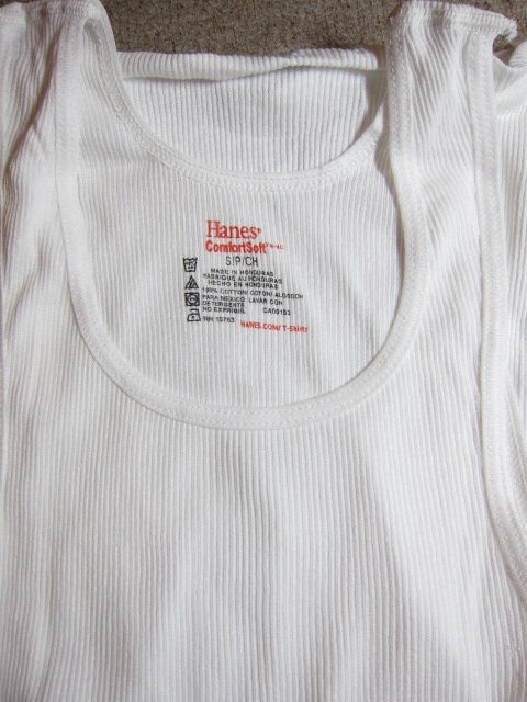 画像: HANES/3.8oz RIB TANK TOP  WHITE