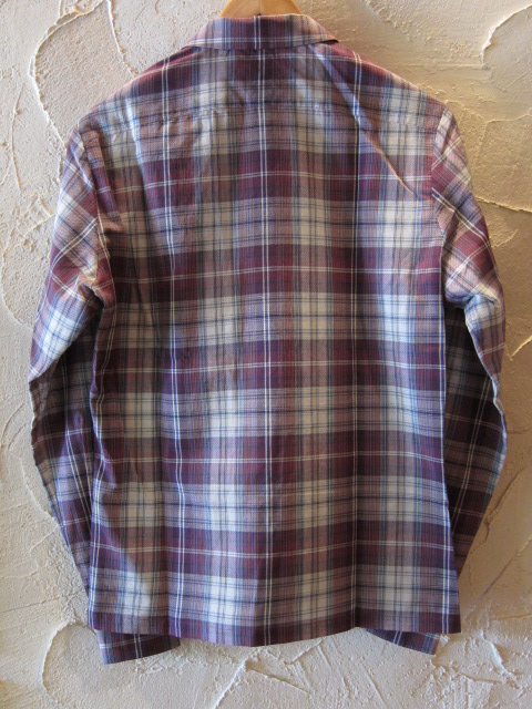 画像: (SALE 40%OFF) BELAFONTE/CHECK OPEN SHIRTS  BURGUNDY