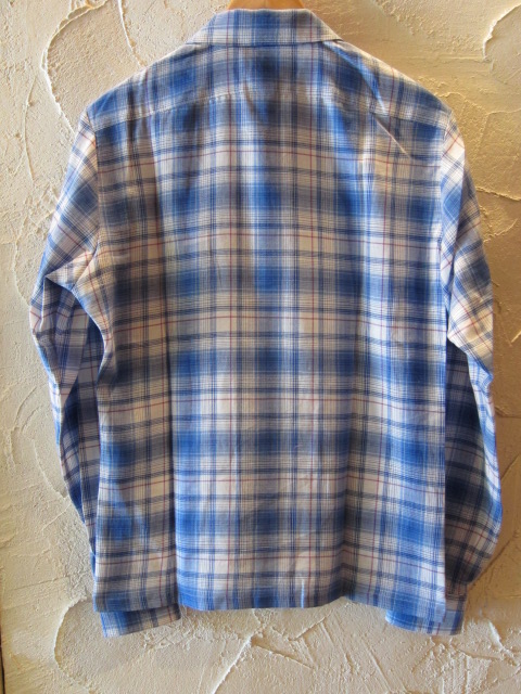 画像: (SALE 40%OFF) BELAFONTE/CHECK OPEN SHIRTS  BLUE