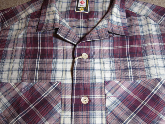 画像: (SALE 40%OFF) BELAFONTE/CHECK OPEN SHIRTS  BURGUNDY