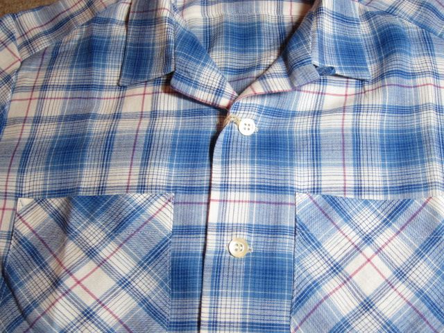 画像: (SALE 40%OFF) BELAFONTE/CHECK OPEN SHIRTS  BLUE