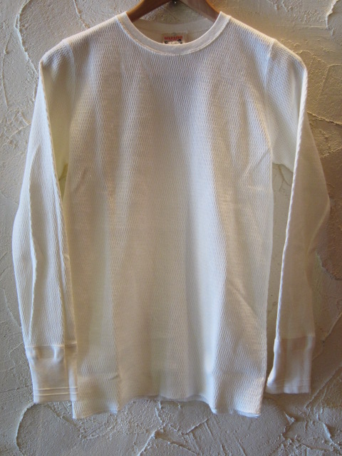 画像1: GLAD HAND(グラッドハンド)/WAFFLE L/S T-SHIRTS  WHITE 10