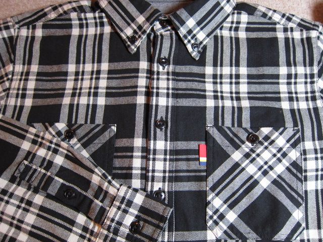 画像: DICKIES/VIYELLA CHECK L/S B.D SHIRTS  BLACKxWHITE