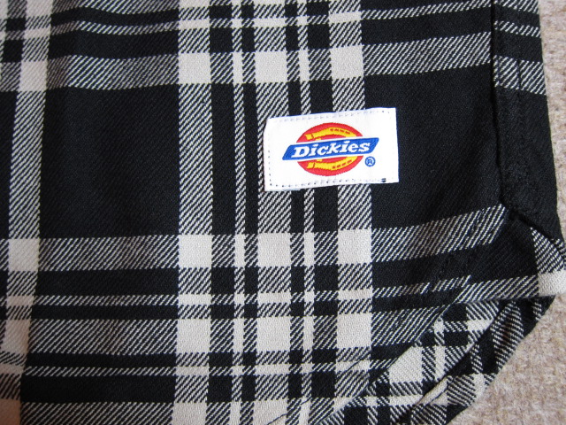 画像: DICKIES/VIYELLA CHECK L/S B.D SHIRTS  BLACKxWHITE