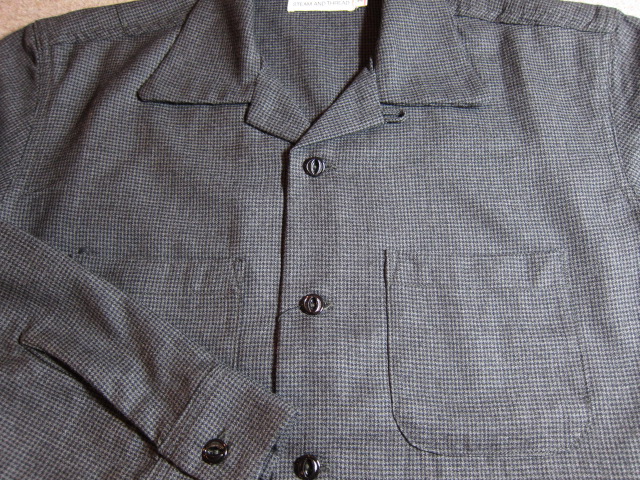画像: (SALE 35%OFF) STEAM AND THREAD/CAMP SHIRT WOOL  BLACK