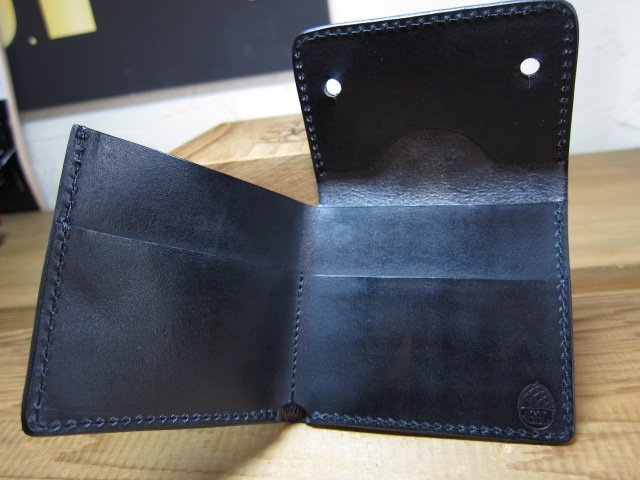 画像: GROK LEATHER/THREE HOLD WALLET CARVING  BLACK