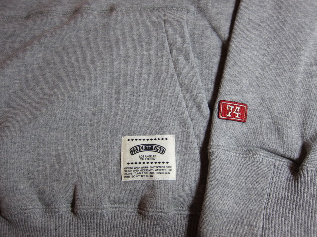 画像: (SALE 40%OFF) SEVENTY FOUR/PULLOVER SWEAT HOODY  GRAY