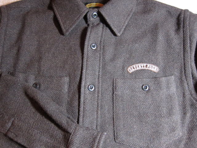 画像: SEVENTY FOUR/WOOL SHIRTS L/S  BROWN