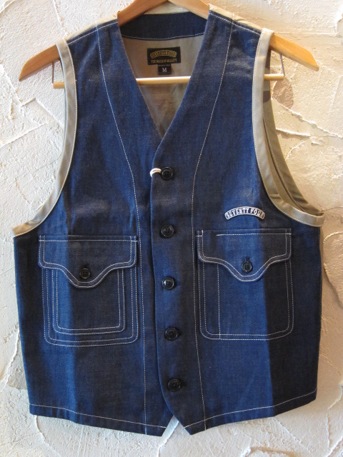 画像1: ☆SALE 50%OFF☆ SEVENTY FOUR/DENIM WORK VEST  INDIGO