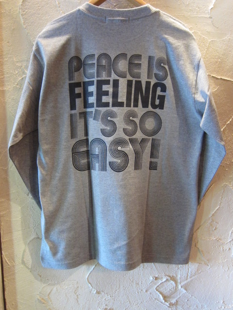 画像: ☆SALE 50%OFF☆ MONOLIS/PEACE L/S TEE  GRAY