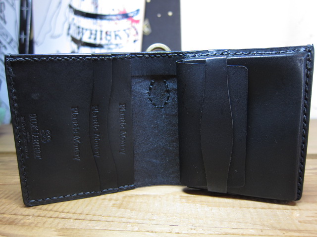 画像: GROK LEATHER/NEW BILL WALLET CARVING  BLACK