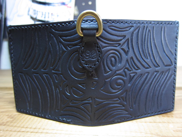 画像: GROK LEATHER/NEW BILL WALLET CARVING  BLACK