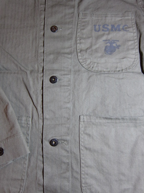 画像: WORLD SURPLUS/USMC HBT SHIRTS JKT OLIVE 