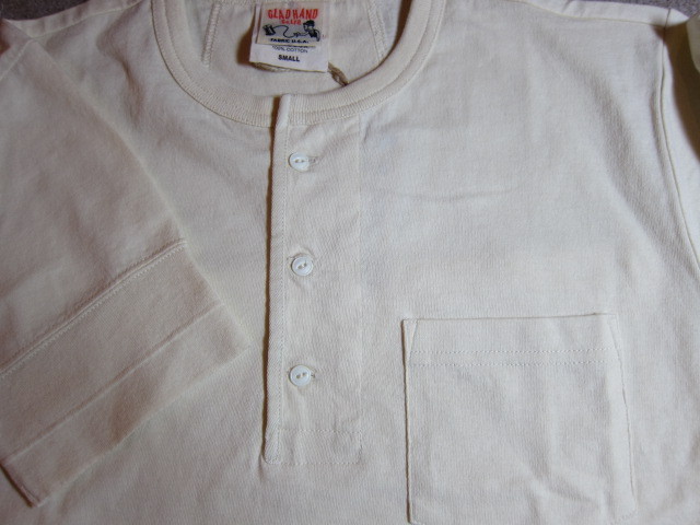 画像: GLAD HAND(グラッドハンド)/STANDARD HENRY POCKET T-SHIRTS  WHITE(OFF)