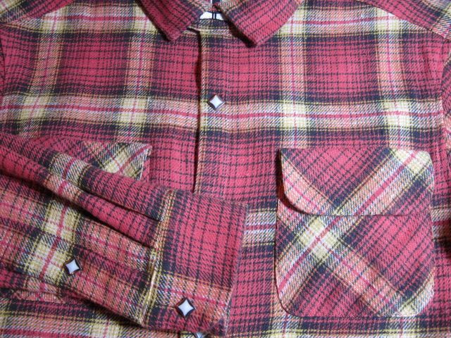 画像: BELAFONTE/CHECK FLANNEL SHIRTS  RED