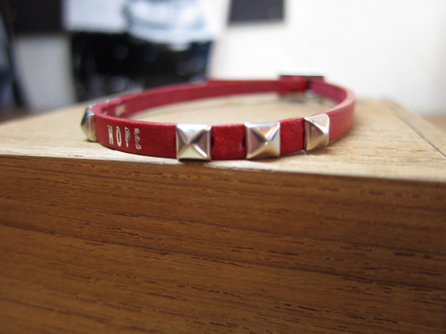 画像: ROTTWEILER/STUD BRACELET HOPE  RED