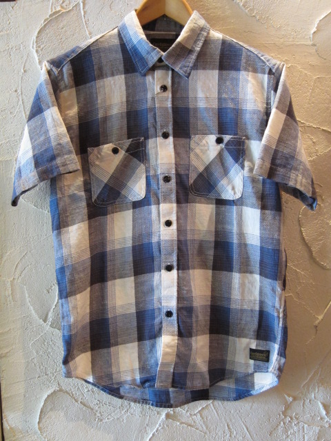 画像1: (SALE 40%OFF)COREFIGHTER/SHORT SLEEVE SHIRTS CHECK  BLUE