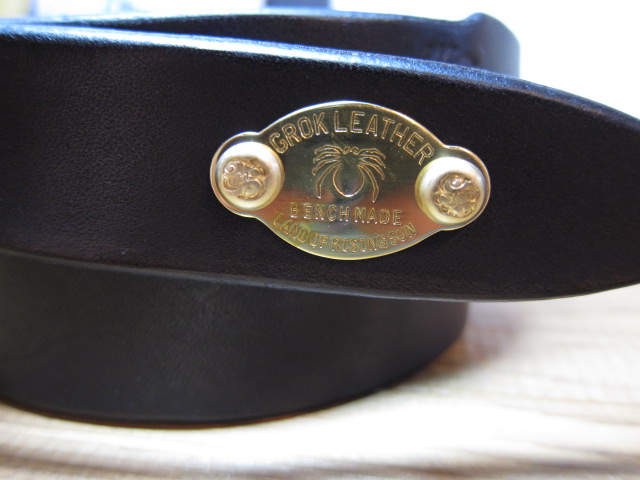 画像: GROK LEATHER/PLANE BELT 30〜38mm  BLACK