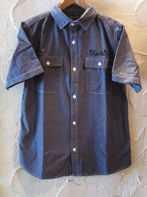 画像: GROOVER GRAND/BACK EMBROIDERY CHAMBLAY SHIRTS  BLUE