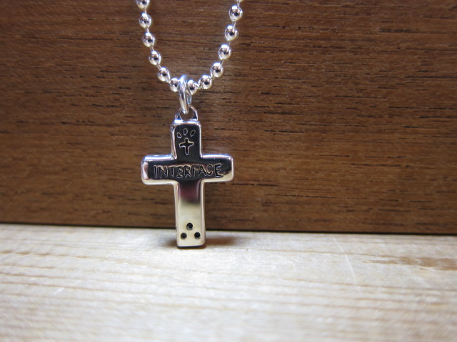 画像: INTERFACE/CROSS PENDANT  SILVERxBRASS CHAIN