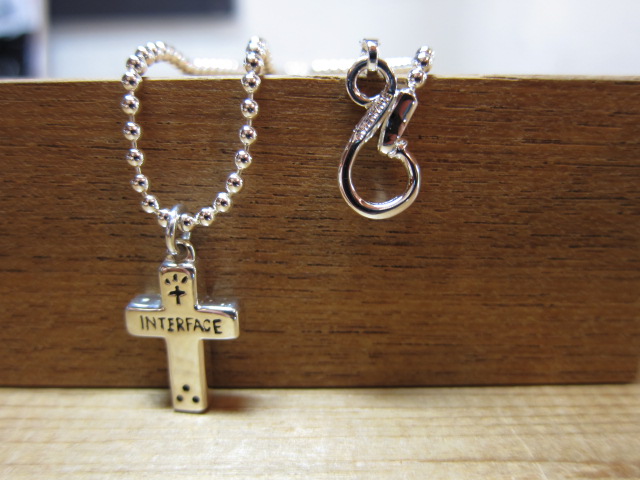 画像: INTERFACE/CROSS PENDANT  SILVERxBRASS CHAIN