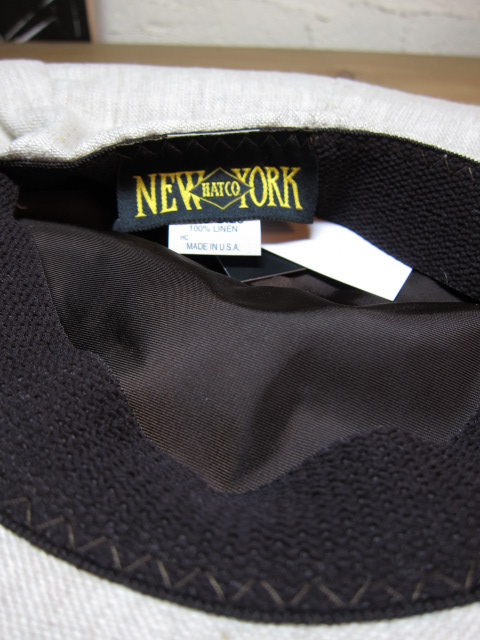 画像: NEW YORK HAT/LINEN BIG APPLE  OATMEAL