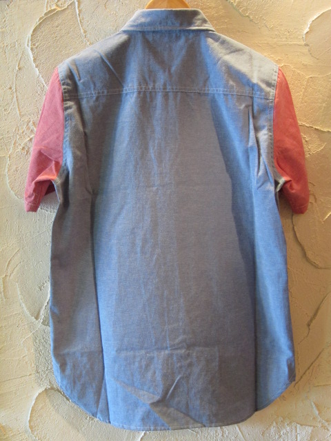 画像2: ☆50%OFF☆ ROUND HOUSE/2 TONE DUNGAREE SHIRTS  BLUExRED