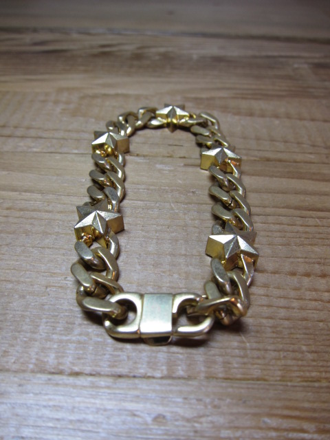 画像: ROTTWEILER/CHAIN BRACELET STARS  GOLD