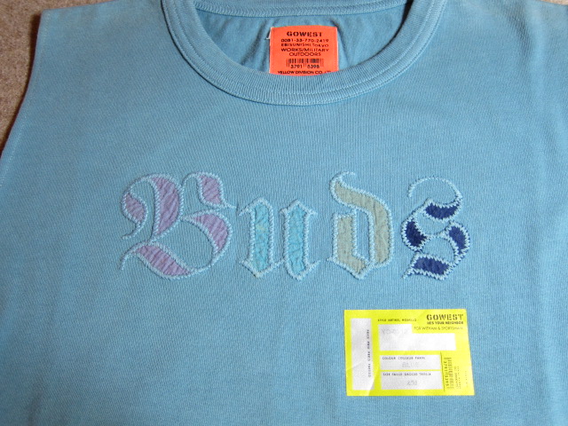 画像: ☆SALE 60%OFF☆ GO WEST/NO SLEEVE PATCH TEE BAD  BLUE(SAX)