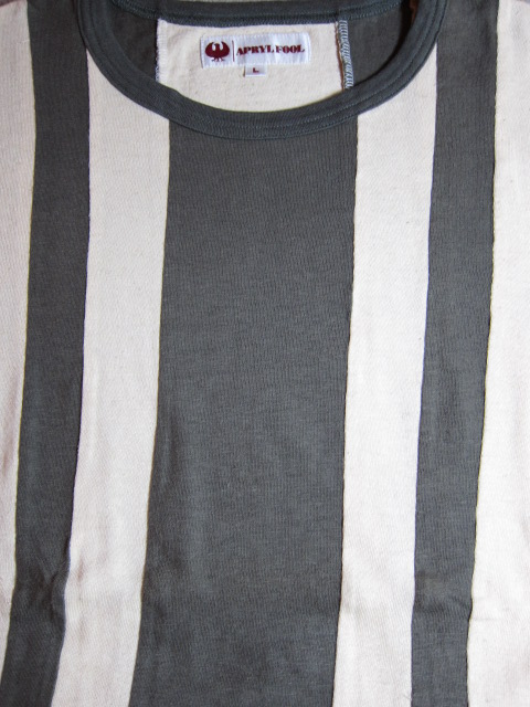 画像: APRYL FOOL/STRIPE TEE  NATURALxOLIVE