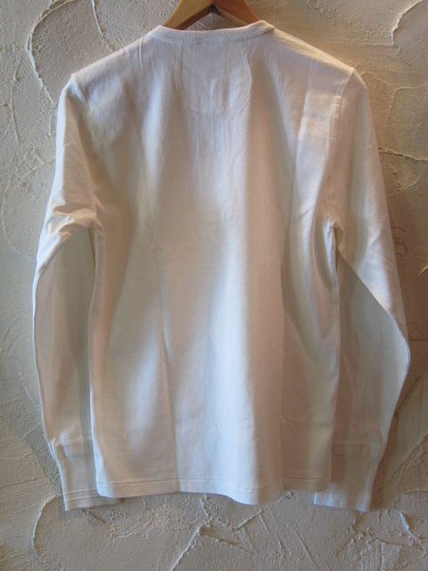 画像2: GLAD HAND(グラッドハンド)/STANDARD HENRY POCKET L/S T WHITE