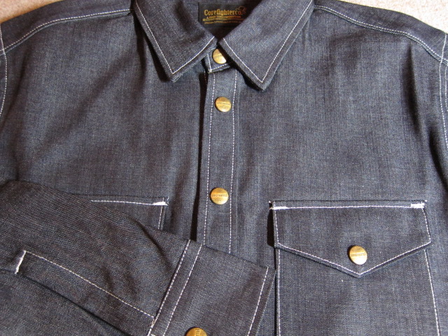 画像: (DEAD STOCK)COREFIGHTER/SNAP BUTTON DENIM SHIRT  10ozRIDID