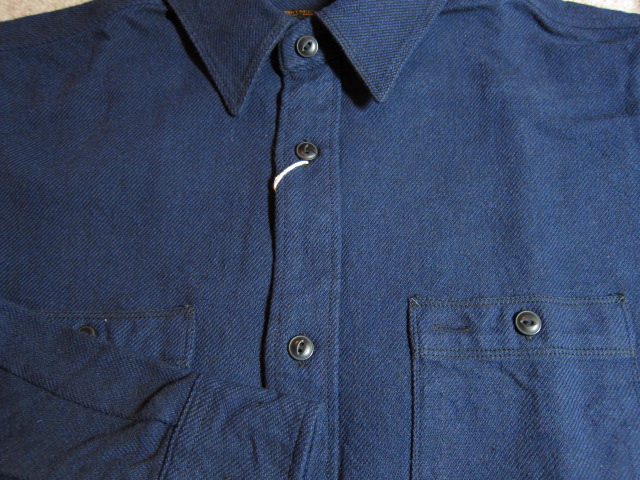 画像: VINTAGE EL/SOLID NELL WORK SHIRT  NAVY