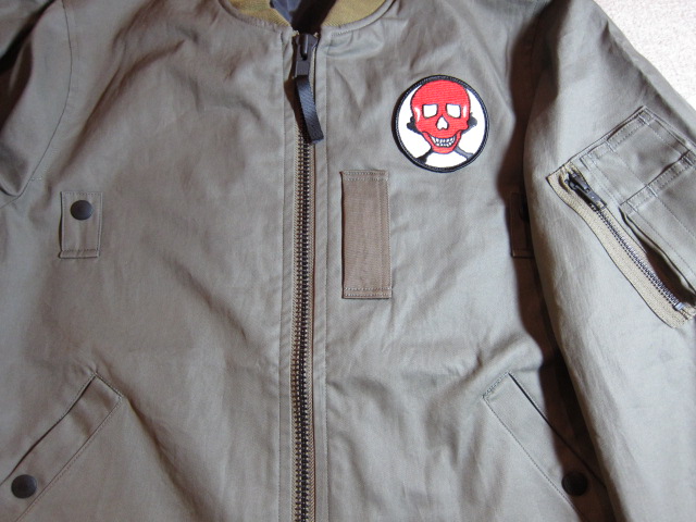 画像: INTERFACE/RED SKULL COTTON MA-1 JKT  OLIVE