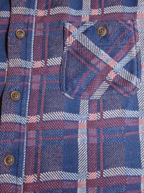 画像: GRN/JACQUAD 天竺 CHECK  SHIRTS  NAVY